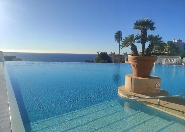 - Vue - Piscine - Parking Daire Cannes